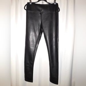 M Black Faux Leather Leggings